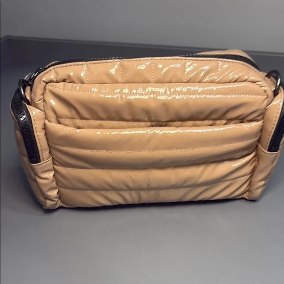 THINK ROYLN Tan and Black Quilted Crossbody Bag - Picture 4 of 13